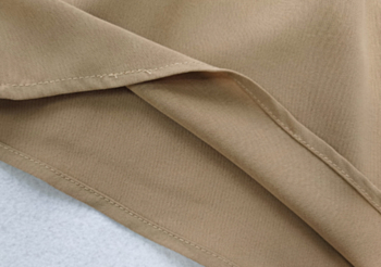 Early autumn new stylish solid color single breasted top with short inelastic casual two-piece set