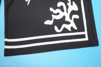 Stylish plus size non-stretch tatting positioning print vest & pants set