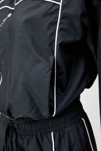 Casual plus size non-stretch striped zip-up top and shorts set new add color