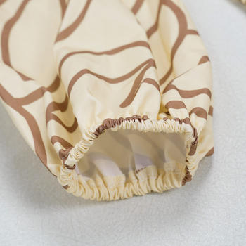 Casual plus size non-stretch zip-up drawstring batch printing pants set #2