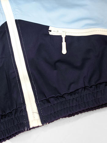 Casual plus size slight stretch contrast color hooded top straight pants set