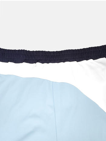 Casual plus size slight stretch contrast color hooded top straight pants set