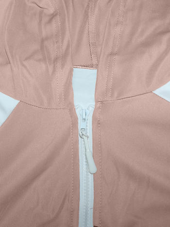 Casual plus size slight stretch contrast color hooded top straight pants set