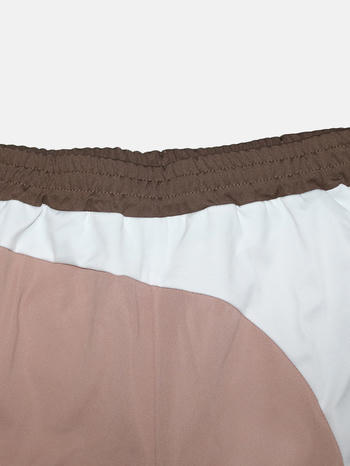 Casual plus size slight stretch contrast color hooded top straight pants set