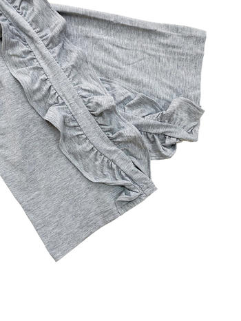 Casual plus size slight stretch solid color stringy selvedge decor pants set