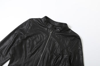 Stylish slight stretch solid colour zip-up jacket & shorts set