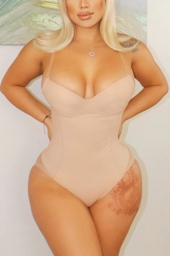 summer fashion solid color stitching mesh-see-through sling sexy stretch tight bodysuit