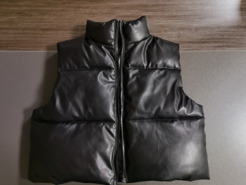 Winter new stylish 6-colors solid color plus size non-stretch zip-up warm cotton vest(vest only)