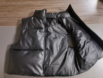 Winter new stylish 6-colors solid color plus size non-stretch zip-up warm cotton vest(vest only)