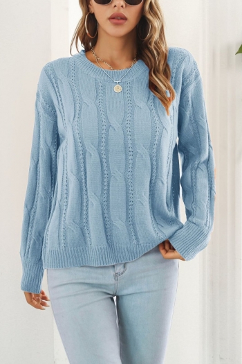 winter new 3 colors twist knitted slight stretch casual simple sweater(new added colors)