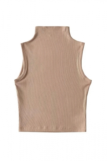 summer 5 colors ribbed knit stretch sexy hot all-match crop tank top