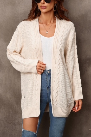 slight stretch 5 colors twist knitted casual all-match sweater