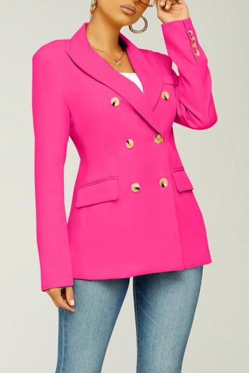 plus size non stretch double breasted slit classic blazer (only blazer)
