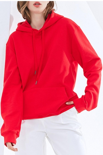non-stretch 6 colors loose casual high quality hooded sweatshirt