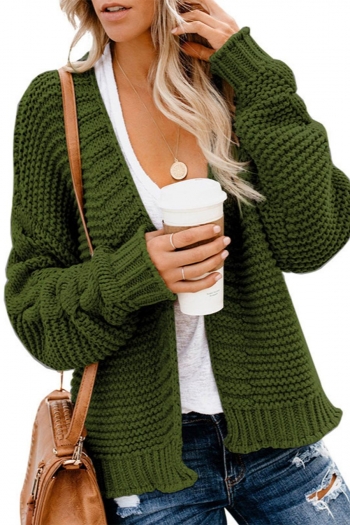 plus size non stretch 8 colors knitted loose casual cardigan (only caridigan)