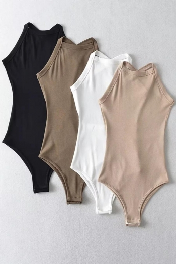 sexy stretch 4 colors cross sling backless slim bodysuit