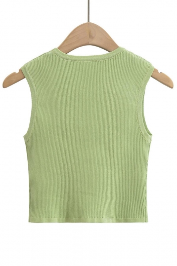Sexy slight stretch 6 colors knitted crop tank top(size run small)