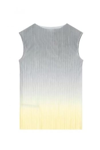 stylish xs-l stretch gradient sleeveless crew neck vest