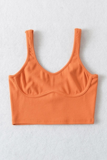 sexy slight stretch 7 colors orange backless sling crop tank top(size run small)