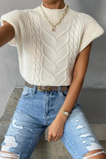 casual slight stretch knitting top