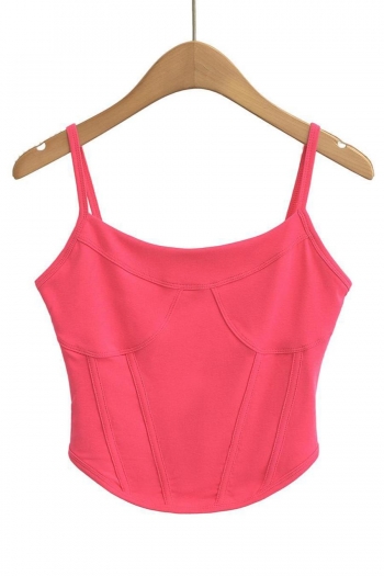 sexy slight stretch 2 colors all-match sling crop vest(size run small)