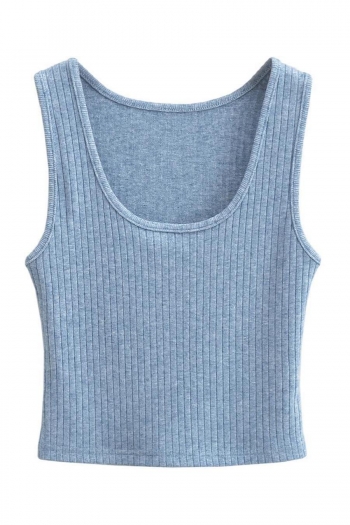 sexy slight stretch ribbed knit 6 colors crop tank top(size run small)