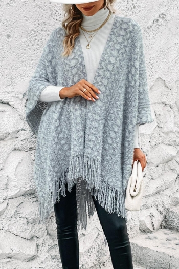 exquisite slight stretch bohemia ribbed knit tassels sweater(only outerwear)