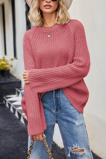 casual slight stretch knitted 5 colors loose sweater