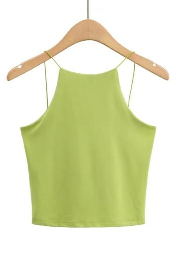 sexy slight stretch 5 colors solid color sling tank top
