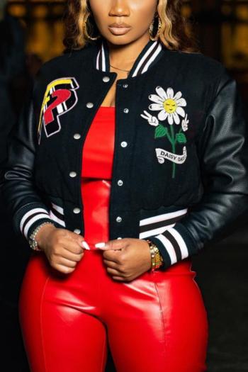 exquisite plus size non-stretch 5 colors patchwork embroidery baseball jersey