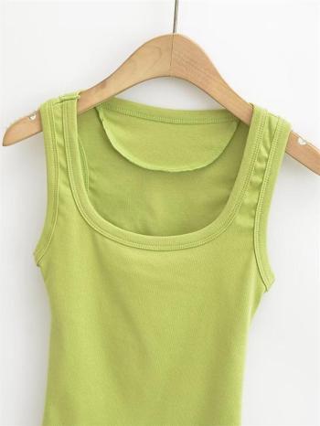 Sexy slight stretch 8-colors solid hollow slim sleeveless all-match vest