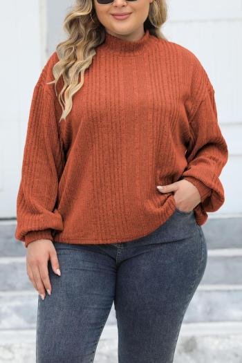 casual plus size slight stretch knitted 4 colors loose thin sweater