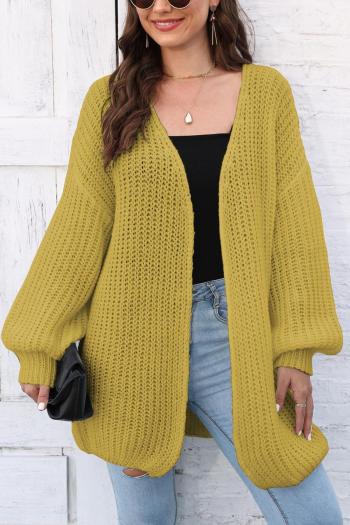casual slight stretch knitted all-match cardigan sweater(only sweater)