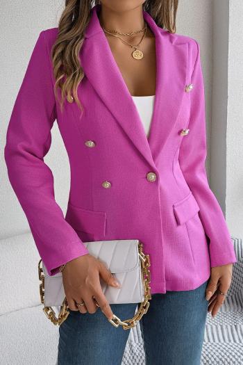 casual non-stretch one button shoulder padded all-match blazer(only blazer)
