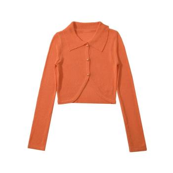 Sexy slight stretch solid color tight knit crop top size run small