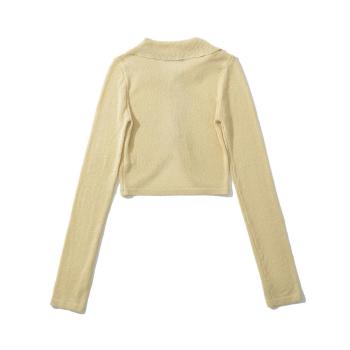 Sexy slight stretch solid color tight knit crop top size run small