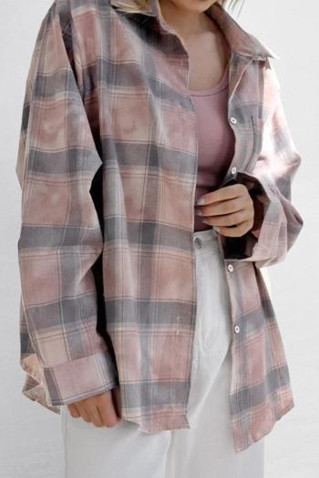 new non-stretch patchwork cotton lattices batch printing long sleeve blouse