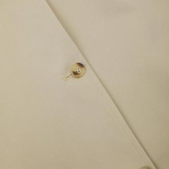 Casual non-stretch lapel solid color with belt jacket(size run small)