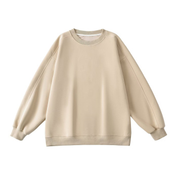 casual non-stretch solid color crew neck 4 colors sweatshirts(size run small)