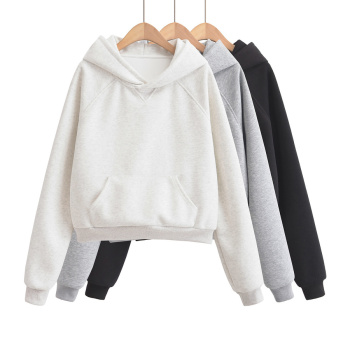 casual non-stretch 3 colors hooded pocket sweatshirts(size run small)