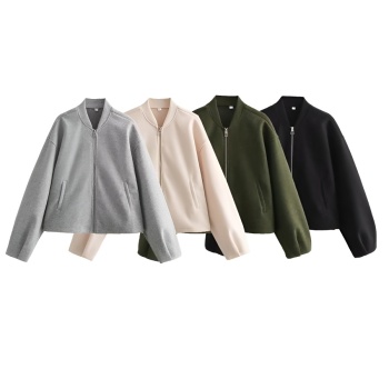 s-l new casual no-stretch 4-color patchwork wool-like fabric loose jackets