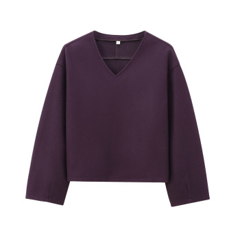 new casual no-stretch patchwork wool-like fabric sweatshirts (size run small)