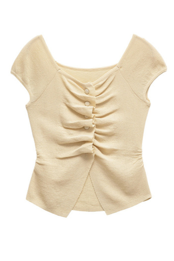 casual slight stretch crew neck ribbed knit solid color sweaters