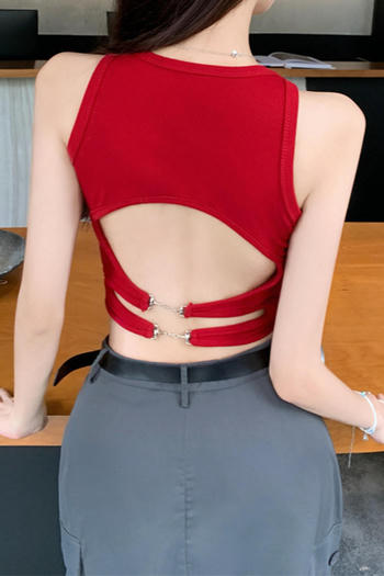 sexy slight stretch crew neck 6 colors padded tank top(suitable for 88-132lbs)