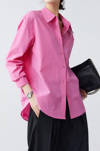 casual non-stretch 11 colors lapel button blouses(size run small)