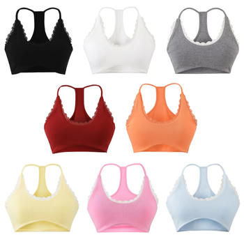 sexy slight stretch lace trim 8 colors padded tank top(size run small)