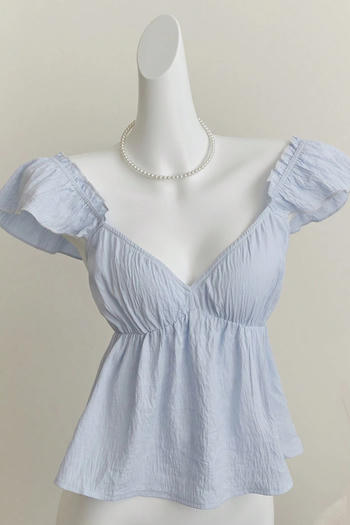 casual non-stretch solid color flying sleeve all-match vest