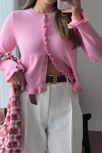 casual slight stretch knitted 4 colors single-breasted all-match sweater