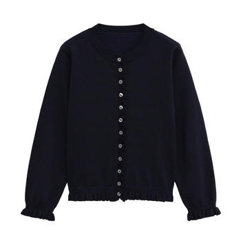 casual slight stretch ribbed knit button solid color sweaters