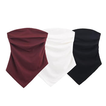 exquisite non-stretch tube design shirring solid color tank top